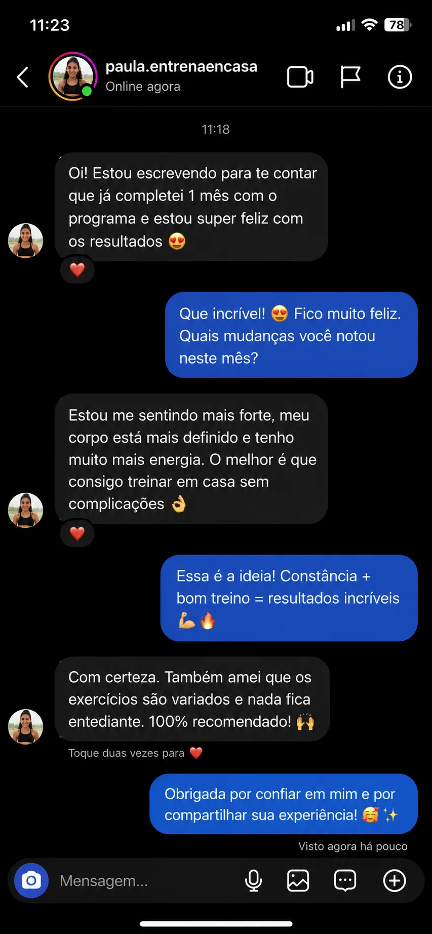 Depoimento de cliente